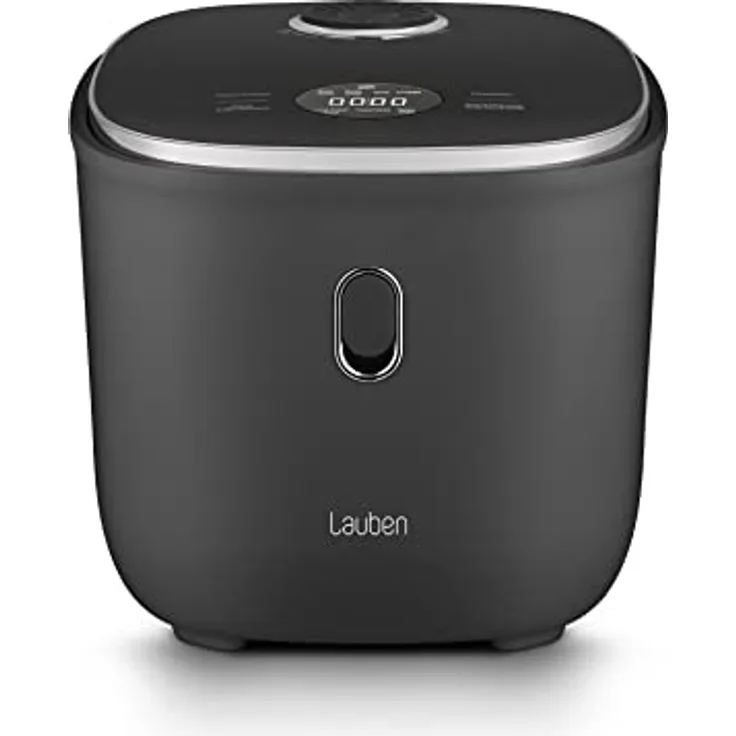 Lauben Low Sugar Reiskocher Rice Cooker 3000 mit Low-Sugar-Funktion, 3l Volumen, 6 modi, verzögerter Start, Warmhalten, Antihaft-Keramikoberfläche spülmaschinengeeignet, Kochbuch, Überlaufschutz (Antracit)