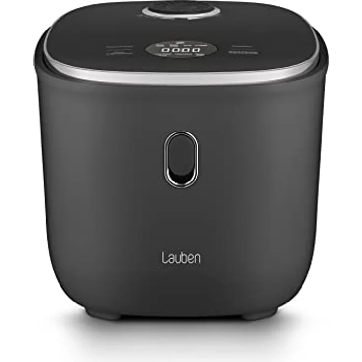 Lauben Low Sugar Reiskocher Rice Cooker 3000 mit Low-Sugar-Funktion, 3l Volumen, 6 modi, verzögerter Start, Warmhalten, Antihaft-Keramikoberfläche spülmaschinengeeignet, Kochbuch, Überlaufschutz (Antracit) – Bild 1