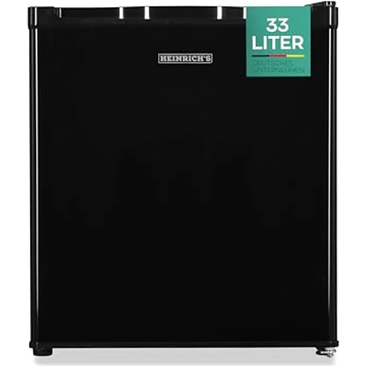 Heinrich´s Mini Gefrierschrank 33L -18°C klein kompakt leise:40db Gefrierbox; wechselbarer Türanschlag; mini Tiefkühltruhe Tiefkühlschrank,perfekt für Büro Camping Outdoor (schwarz) – Bild 1