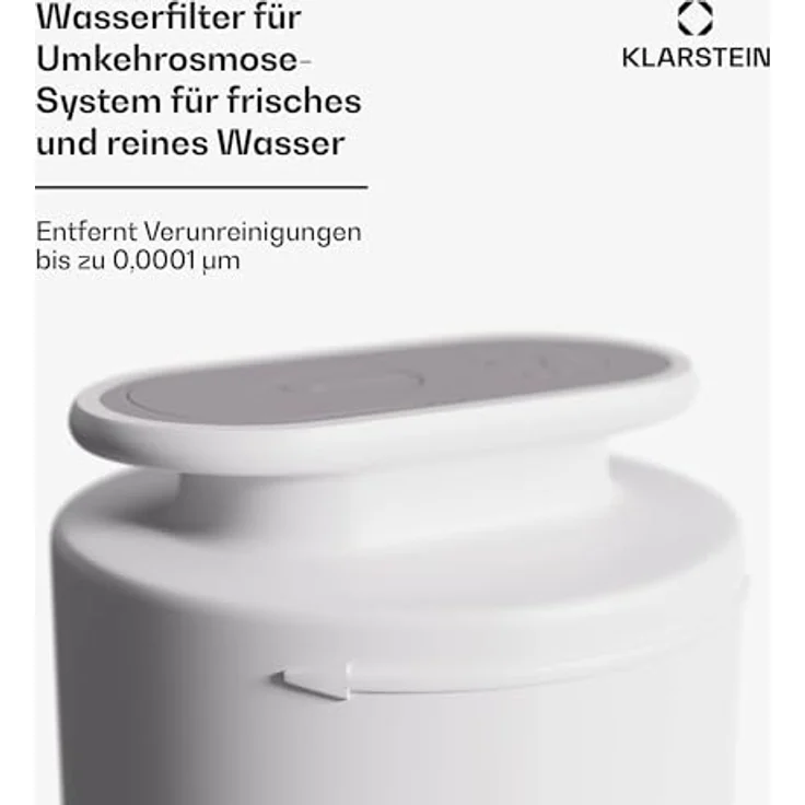 Klarstein 75G Osmose-Wasserfilter - 5-Stufiger PP+C+RO Wasserfilter mit 0,0001 Mikron Präzision, Entfernt 99,99% Schadstoffe, Einfache Twist-In Installation, Lange Lebensdauer bis zu 12 Monaten – Bild 2