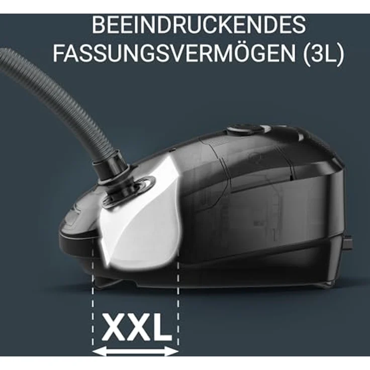 Rowenta RO3143 Power XXL Bodenstaubsauger mit Beutel | 900 Watt | 4,5 L Staubbeutel | 12 m Aktionsradius | 3-stufige Filterung | inkl. Parkettdüse, 2in1 Fugendüse, Polsterdüse | Petrol/Grau – Bild 5