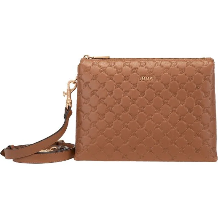 Joop! Legero Stampa Umhängetasche aus 100% Leder, 26 cm, braun
