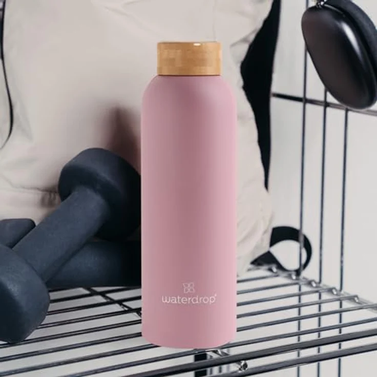 waterdrop MICRODRINK Steel Bottle 600ml isolierte Trinkflasche auslaufsicher | Thermosflasche 24h kalt, 12h heiß | doppelwandige Edelstahl Wasserflasche | bruchsicher | Kohlensäure geeignet – Bild 5
