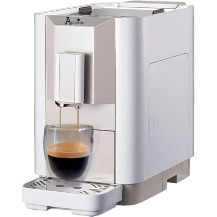 Acopino Venezia weiiß Kaffeevollautomat mit integriertem Mahlwerk