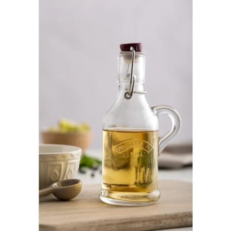 Kilner Bügelverschluss Flasche mit Henkel, 0.2 Liter Einkochglas, Glas, transparent – Bild 3