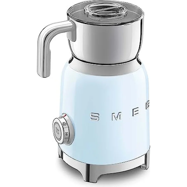 Smeg Milchaufschäumer MFF11, Pastellblau im 50s Design, 500 Watt, 600 ml Kapazität – Bild 3