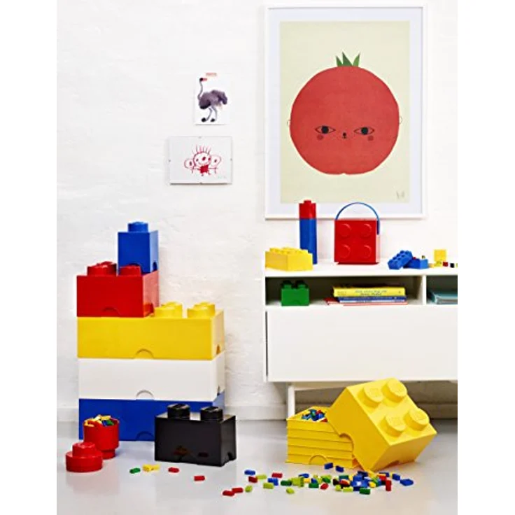 LEGO Brotdose mit Tragegriff, Tragbare Aufbewahrungsbox, rot – Bild 4