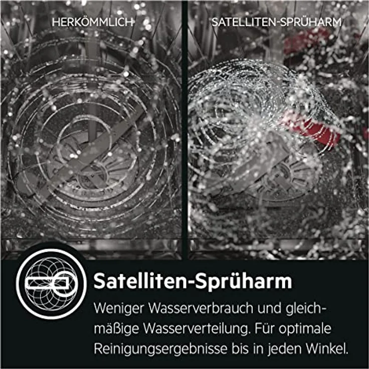AEG FFB53617ZW Standgeschirrspüler / Serie 6000 mit SatelliteClean / 60cm / AirDry - perfekte Trocknungsergebnisse / D / Besteckkorb / Display / Startzeitvorwahl / Wasserstopp – Bild 5