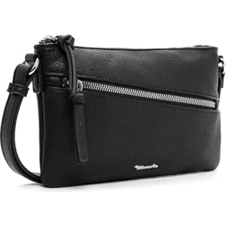 Tamaris Umhängetasche TAS Alessia, Damen, Kunstleder, Uni-Design, Reißverschluss-Seitenwand, Echtleder-Optik – Bild 5