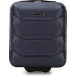 WITTCHEN Koffer Handgepäck Dunkelblau Hartschalen ABS 25L Größe S Teleskopischer Griff Robuste Räder