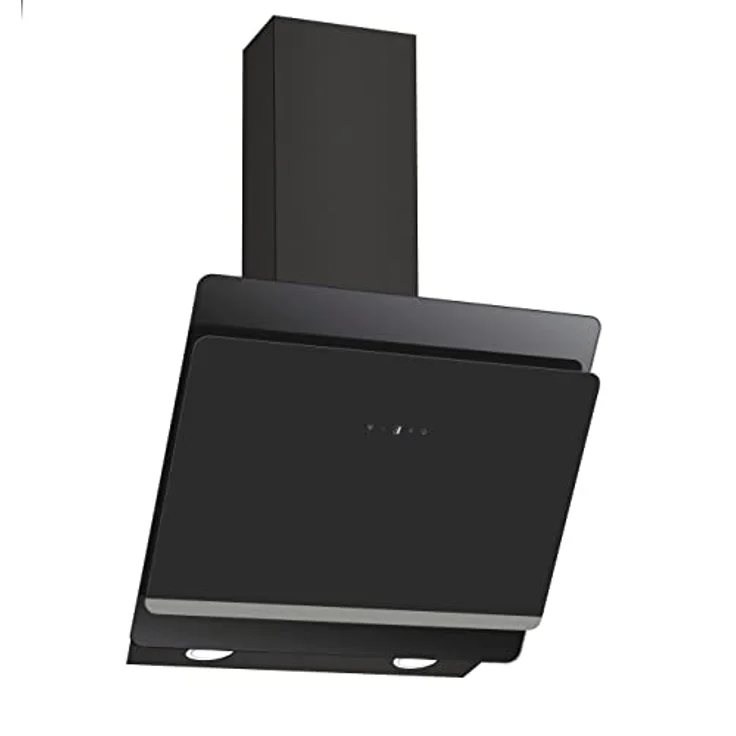 Candy Dunstabzugshaube CDG6CEBWF, 60cm, 213W, 4 Leistungsstufen, max. Luftleistung 472m³/h, Abluft & Umluft, Energieeffizienz A, kostensparende LED-Leuchte, Schwarz – Bild 2