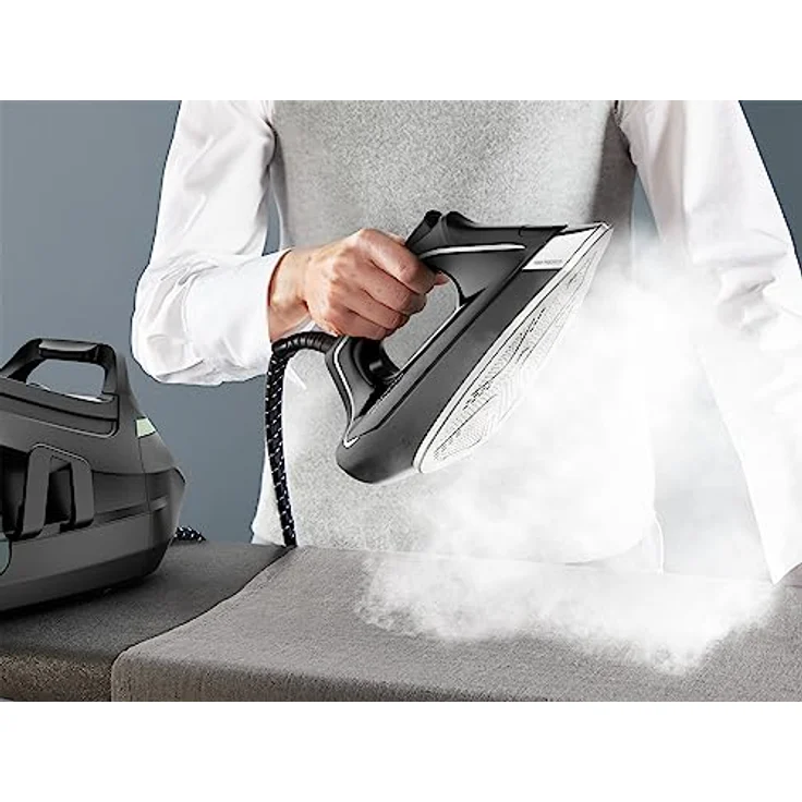 Rowenta DG9610 Eco Steam Pro Dampfbügelstation | 2800 Watt | 7,6 Bar | 140 g/Min. Dampfleistung | Dampfstoß: 460 g/Min. | Eco Design | Silence-Technologie | 1,1 Liter Kapazität | Schwarz/Eukalyptus – Bild 5
