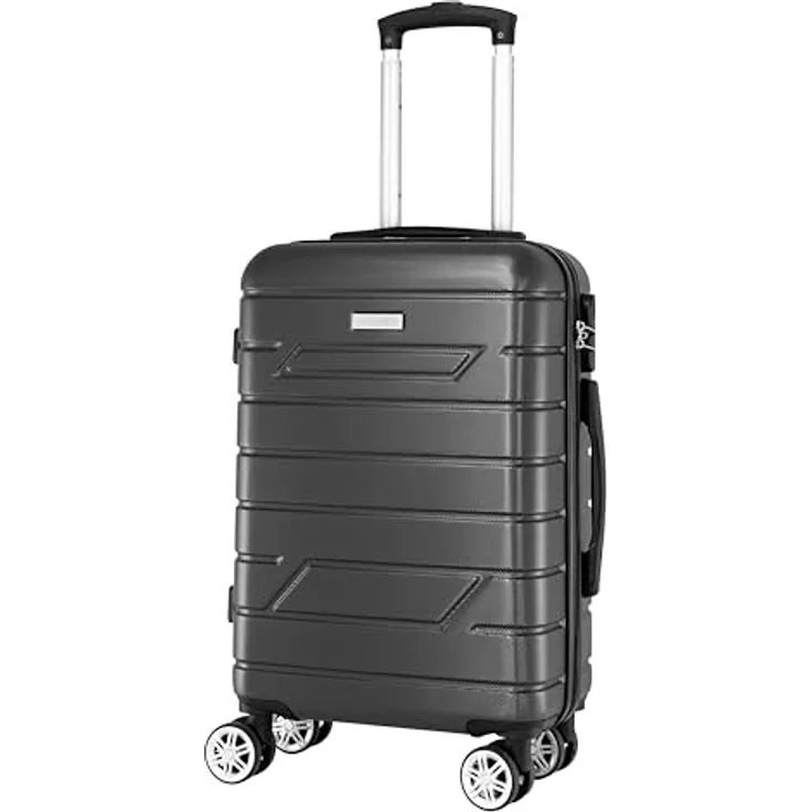 Nowi Bergamo 4 Rollen Kabinentrolley 56 cm, Stylisches Design, (37.40 l, S)