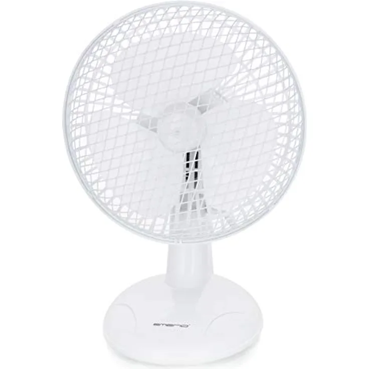 Emerio Tisch-Ventilator,15cm,2 Geschw.,3 Blätter, weiß