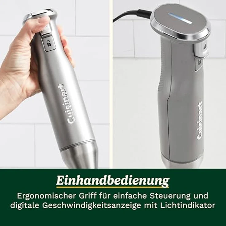 Cuisinart Power Blend Stabmixer, 400 Watt, BPA-frei, inkl. 700 ml Behälter und 950 ml Küchenmaschinen-Aufsatz, kratzfest – Bild 5