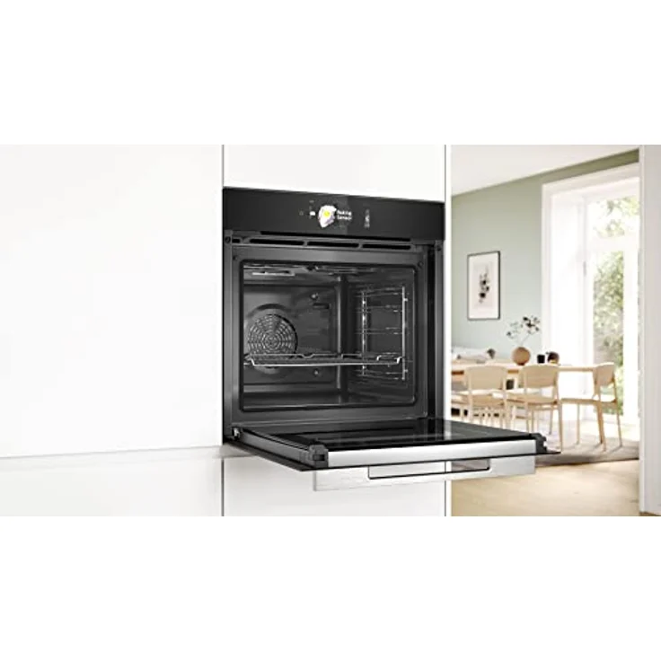 Bosch HBG7784B1 Serie 8 Smarter Einbau-Backofen, 60 x 60 cm, Digitaler Bedienring, TFT-Touchdisplay Pro, Heißluft sanft, Crisp Funktion, Backofenassistent mit Sprachsteuerung – Bild 3