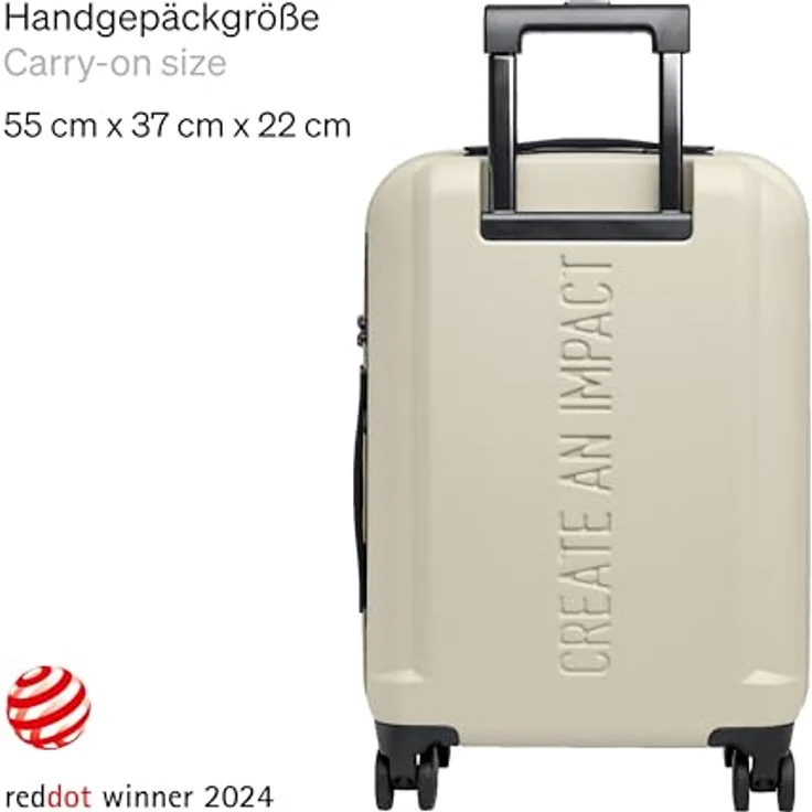 GOT BAG Koffer RE:Shell Cabin aus recyceltem Polycarbonat | Handgepäck Koffer mit 17" Laptoptasche und praktischer Innenaufteilung | 36 Liter Füllvolumen, Hartschale (Soft Shell) - Preisvergleich – Bild 3