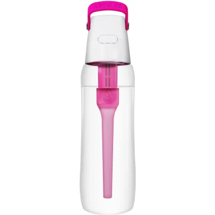 Dafi Filterflasche Solid | Farbe Rosa 0,7 L | Beseitigt den Chlorgeschmack und Geruch, Gebrauch zu Hausebeim Training, im Fitnessstudio – Bild 1