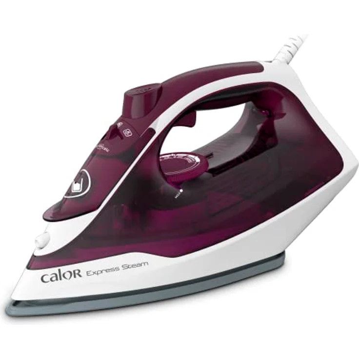 Calor Express Dampfbügeleisen, 2400 W, kontinuierliche Dampfleistung von 35 g/min, Dampfleistung von 160 g/min, Dampfstoß aus Keramik, Vertikales Glätten, einfaches Befüllen, FV2835C0 – Bild 1