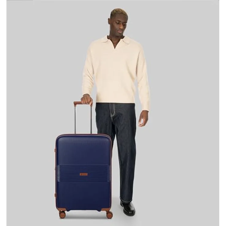 Farmhood Eco Edition Mittelgroßer Hartschalen Koffer, nachhaltig, 45 x 28 x 67 cm, erweiterbar von 72 auf 80 Liter, ultra-leicht mit 3,6 kg, TSA-Schloss und 360-Grad Doppelrollen – Bild 4