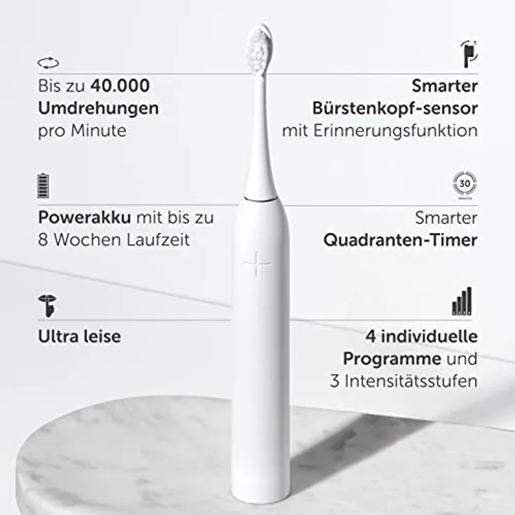 Wondersmile Schallzahnbürste PRO - Ultraschallzahnbürste im Set (Travel Care Bundle, All White Bundle) – Bild 5