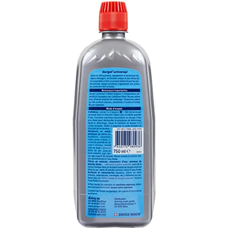 Durgol Universal Entkalker App. Küchenutensilien, 750 ml – Bild 2