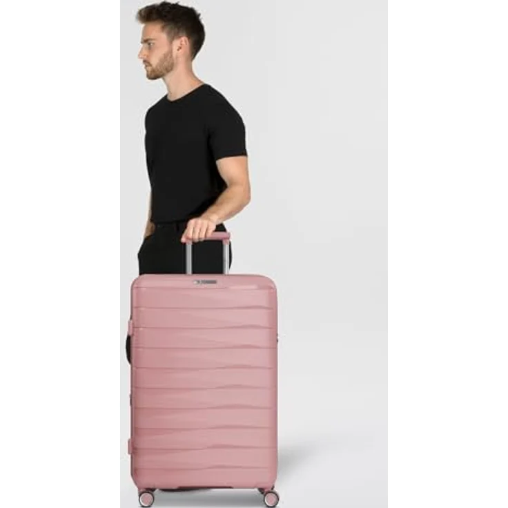 Franky Hartschalen-Trolley London, 4 Rollen, erweiterbar auf 35 cm, mit TSA-Schloss und Wäschefach, Polypropylen – Bild 6