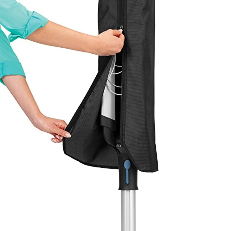 Brabantia - Lift-O-Matic Advance drehbaren Wäschespinne - Easy Lift-Systems - UV-beständige Wäscheleine, 50 m - Kein Durchhängen - Auch für Kleiderbügel - Metallic Grey - ø 295cm – Bild 4