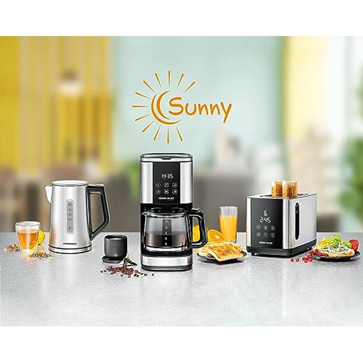 ROMMELSBACHER TOASTER TO 850-2 breite Schlitze für Brote bis XL Toast, automatische Brotscheibenzentrierung, LED-Display, Countdown-Anzeige, 9 Stufen, Auftaustufe, Brötchenaufsatz, Krümelschublade – Bild 5