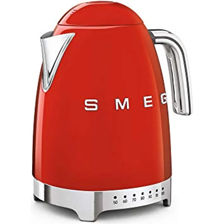 Smeg KLF04RDEU Wasserkocher, 2400W, 1,7L, Edelstahl, rot – Bild 2