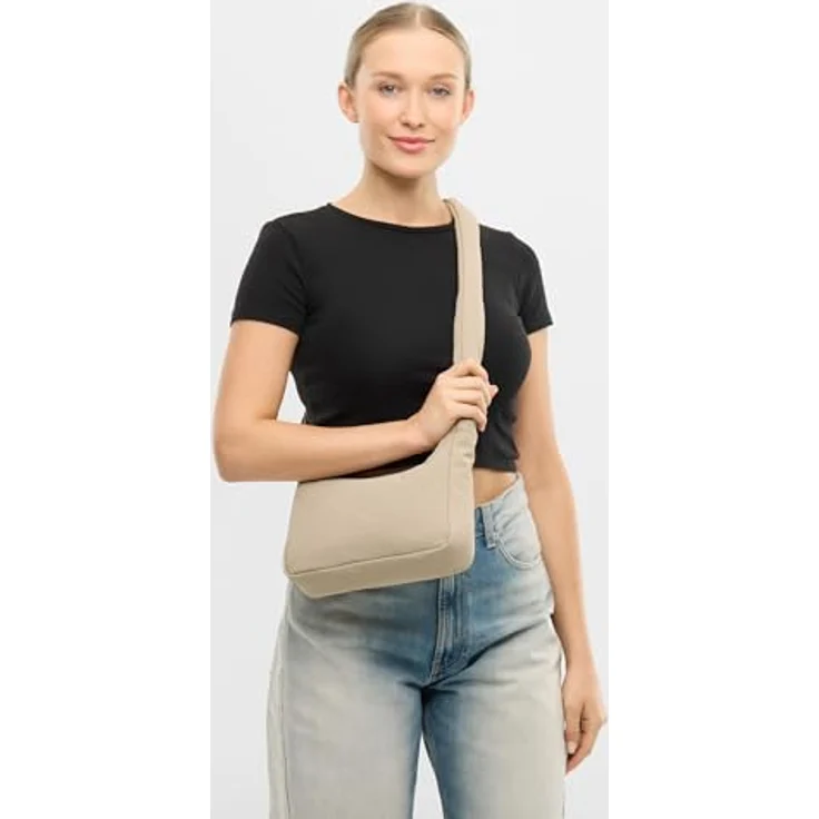 Johnny Urban Isa Schultertasche, 24 cm, beige, 100% Polyester, 7 cm x 15 cm – Bild 3