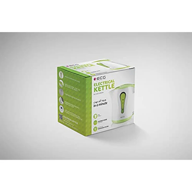 ECG RK 1022 Green, Wasserkocher, 1 Liter, Grün-weiß, Plastik – Bild 3