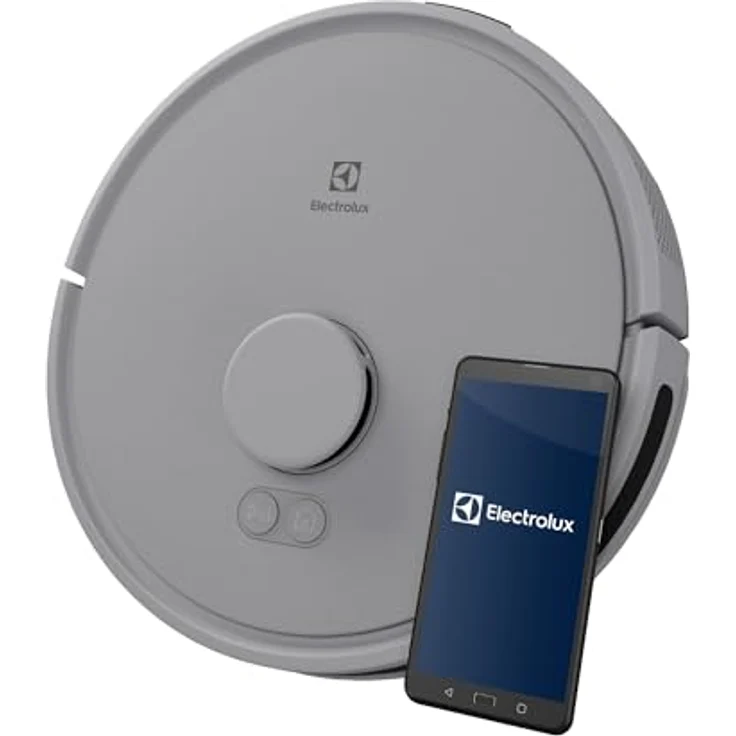 Electrolux Lidar Staubsaugerroboter, präzise, Starke Saugleistung 4000 Pa, intelligente Navigation, 140 Minuten Akkulaufzeit, 2-in-1 Saugen und Reinigung, Steuerung per App, ER71HW1UG, Urban Grey – Bild 1