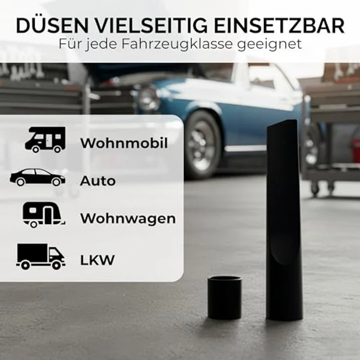 Maxorado Komfort Auto Staubsauger Düsen Set, 5-teilig mit NW35 und 32mm Adapter, kompatibel mit Bosch Siemens Miele Kärcher Einhell Numatic Severin Dirt Devil Rowenta – Bild 3