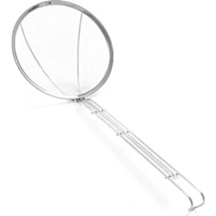 HENDI Frittierschaufel, mit verstärktem Drahtgriff, Küchensieb, 260mm, Edelstahl 18/10