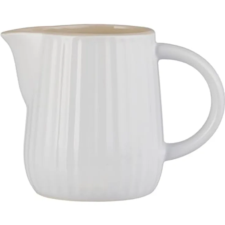 IB Laursen Mynte Pure White, Milchkännchen aus Keramik, 200 ml, weiße Farbe
