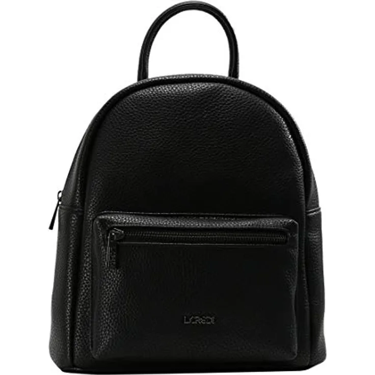 L.Credi Budapest City Rucksack, 29 cm, schwarz, 100% Polyurethan