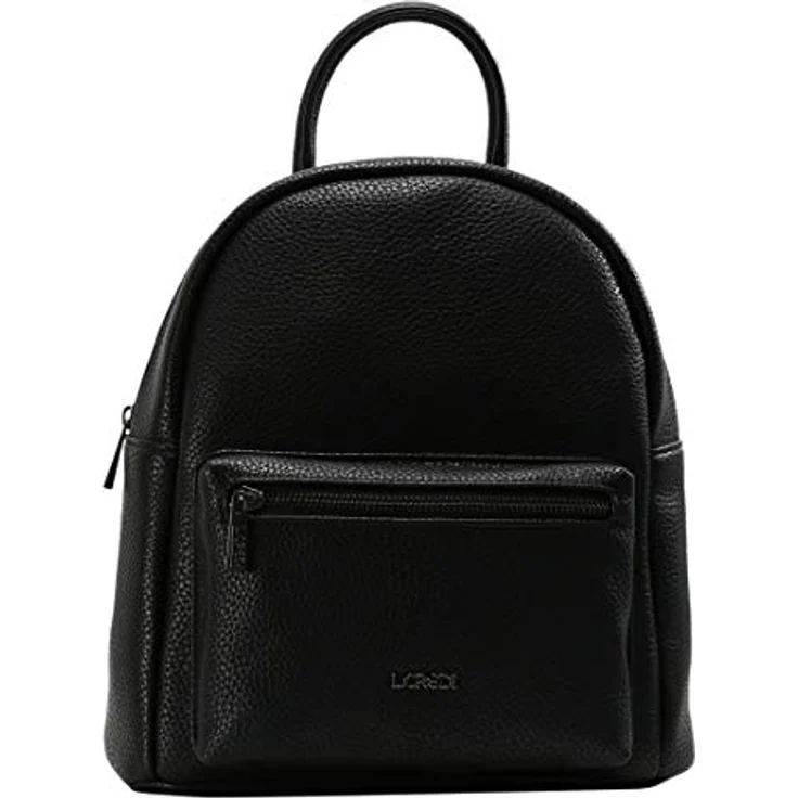 L.Credi Budapest City Rucksack, 29 cm, schwarz, 100% Polyurethan – Bild 1