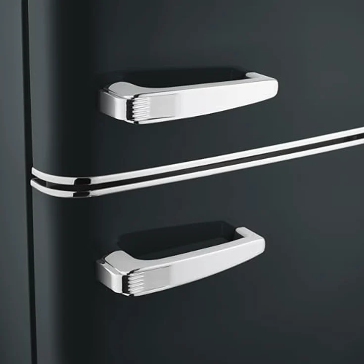 SEVERIN Retro Kühl- & Gefrierkombination RKG 8984, rot, 246 L Nettovolumen, Gefrierfach oben, LED-Beleuchtung, leise (39 dB) – Bild 5