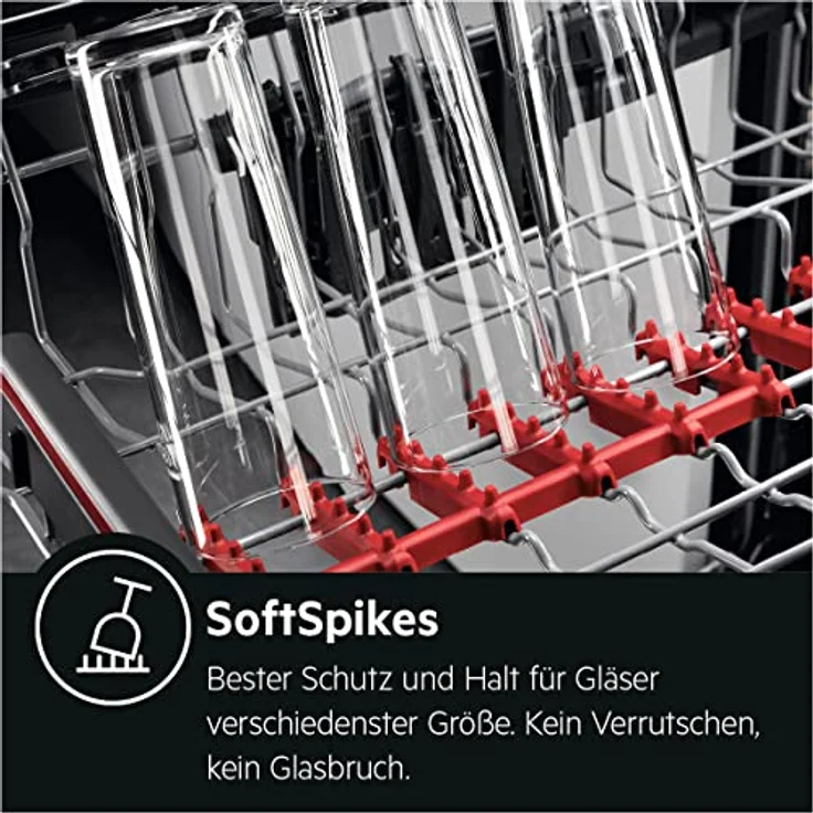 AEG FSK64907Z Vollintegrierter-Geschirrspüler / Serie 6000 mit SatelliteClean / 60cm / AirDry - perfekte Trocknungsergebnisse / C / energiesparend / MaxiFlex Besteckschublade / QuickSelect Display – Bild 4