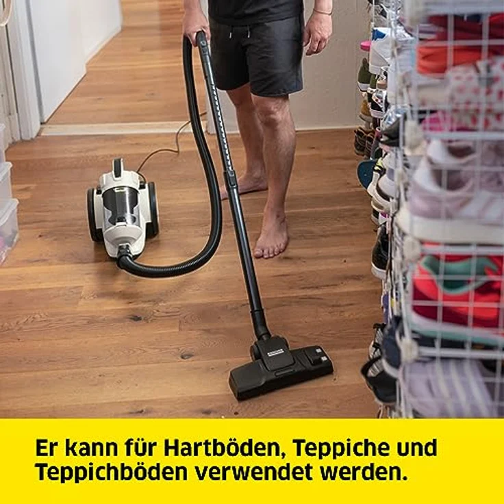 Kärcher Staubsauger VC 3 (beutellos, transparenter und auswaschbarer Schmutzbehälter, Komfortausstattung, hocheffizienter Hepa-Filter, filtert allergieauslösende Partikel, 700 Watt) – Bild 3