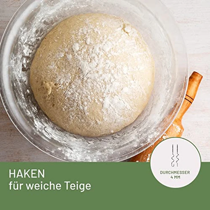 Imetec Crea & Crema Handrührer 500W, 5 Geschwindigkeiten, Edelstahl, weiß – Bild 4