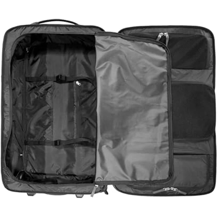 Tatonka Travel Roller 90, Koffer mit 90 l, Schwarz, mit Kompressionsriemen und praktischem Raumteiler – Bild 3