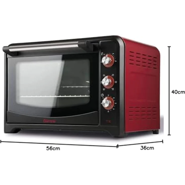 Girmi Minibackofen FE42, Kleinbackofen, Rot, Schwarz – Bild 7