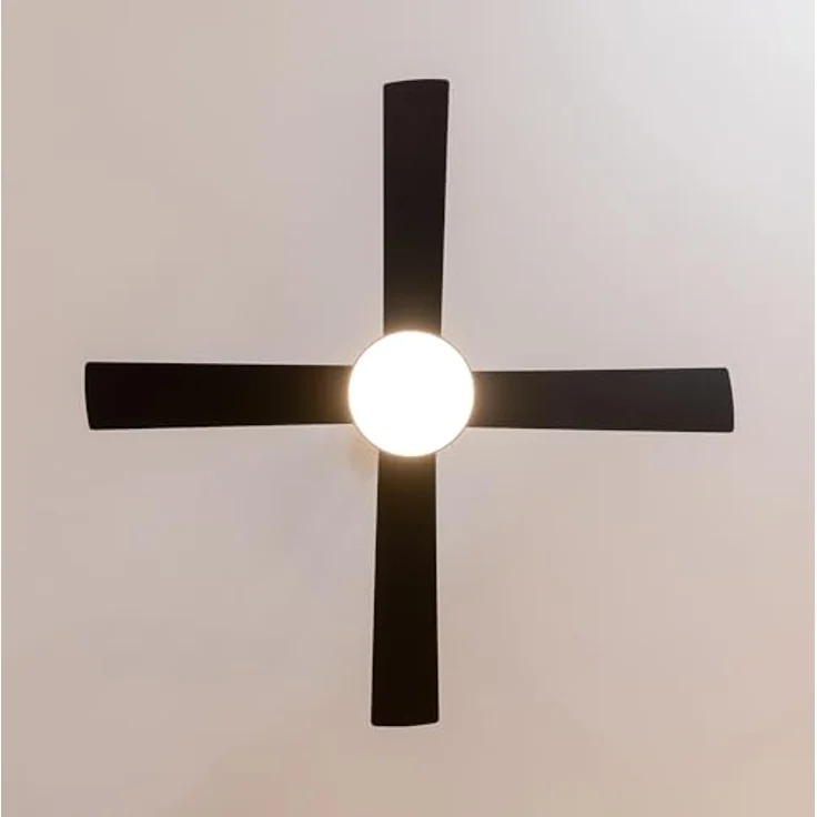 Cecotec Deckenventilator EnergySilence Aero 5200 Line, 60 W Kupfermotor, 132 cm (52"), mit Fernbedienung, Timer, LED-Licht und Winterfunktion, schwarz – Bild 5