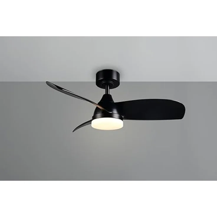 RL LIVE YOUR LIGHT LED Deckenventilator Helsinki R62732132, Kunststoff Schwarz matt, 6 Geschwindigkeiten, Fernbedienung, dimmbar, Timer, Nachtlicht – Bild 2