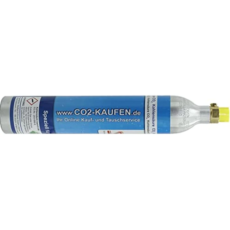 BlueCraft Wassersprudler, Universal CO2 Zylinder 425 g Kohlensäure für bis zu 60l Sprudelwasser – Bild 2