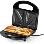GOURMETmaxx Sandwichmaker mit LED-Kontrollleuchte, 750 W, Sandwich Toast Maker Panini Toaster Kontaktgrill