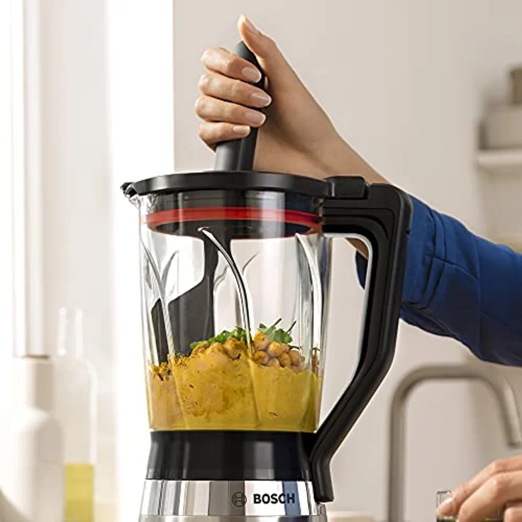 Bosch MMB6382M Standmixer, 1200W, 1,5L, 3 Programme, Impulsfunktion, grau – Bild 3