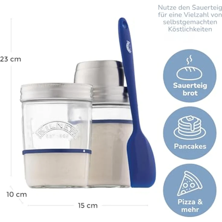 Kilner | Sauerteig-Starter-Set Glas 0,35l – Bild 5